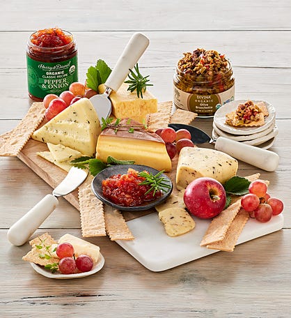 Organic Cheese and Appetizer Collection with Serving Set
